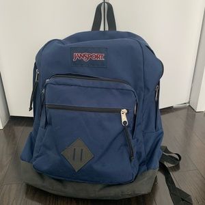 Navy Jansport Backpack